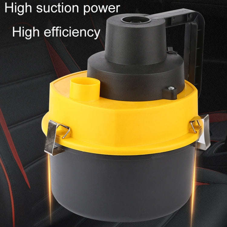 Vehicle Vacuum Cleaner For Wet And Dry Use Large Round Tub Car Cleaning Tool, Style: 12V Car Model