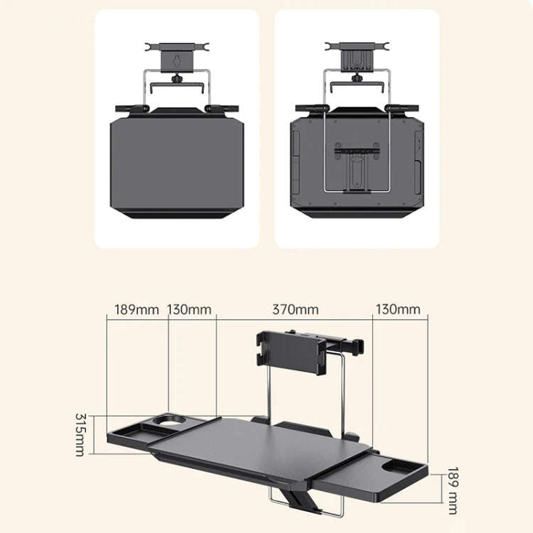 SD-1528D Car Dining Table Rear Foldable Storage Rack Computer Stand