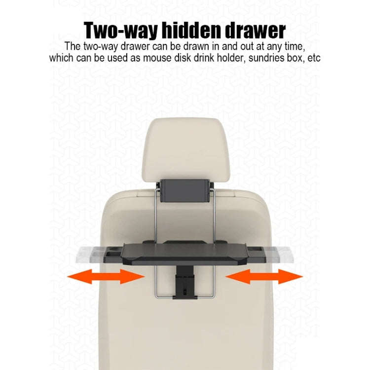 SD-1528D Car Dining Table Rear Foldable Storage Rack Computer Stand