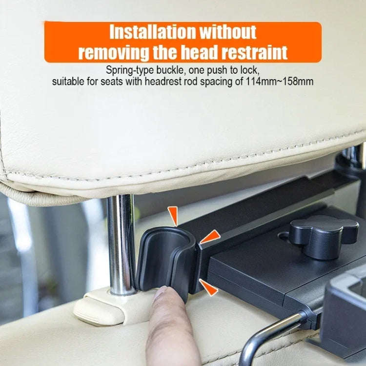 SD-1528D Car Dining Table Rear Foldable Storage Rack Computer Stand