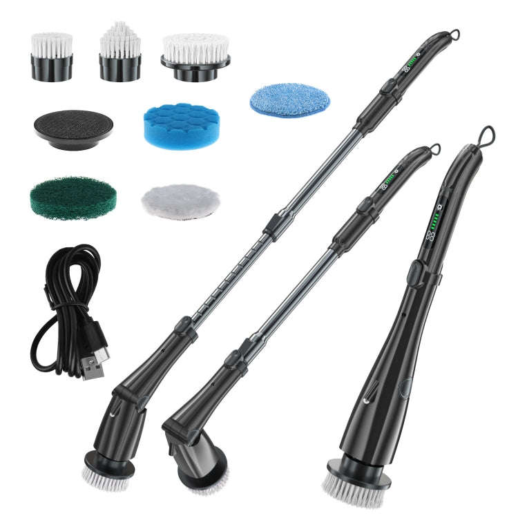 Multifunctional Long and Short Dual Purpose Electric Cleaning Brush Kitchen Bathroom Window Floor...