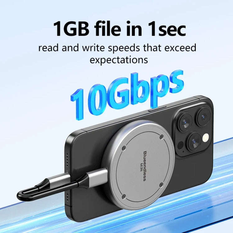 Blueendless M3N Magnetic M.2 2230 / 2242 NVMe SSD Enclosure 10Gbps Type-C USB3.1 SSD Case For Mob...