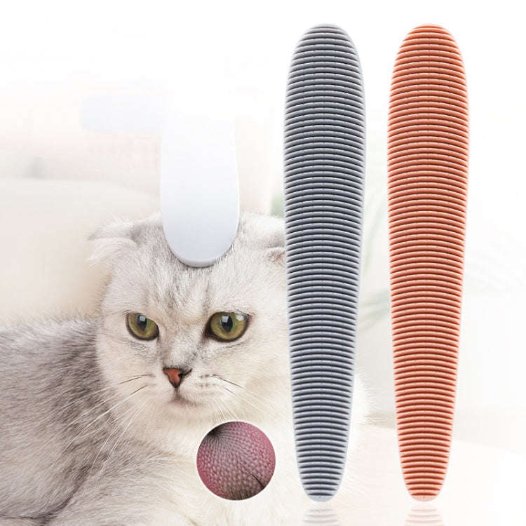 3pcs Cat Tongue Texture Grooming Brush Pet Massage Comb(Pink)