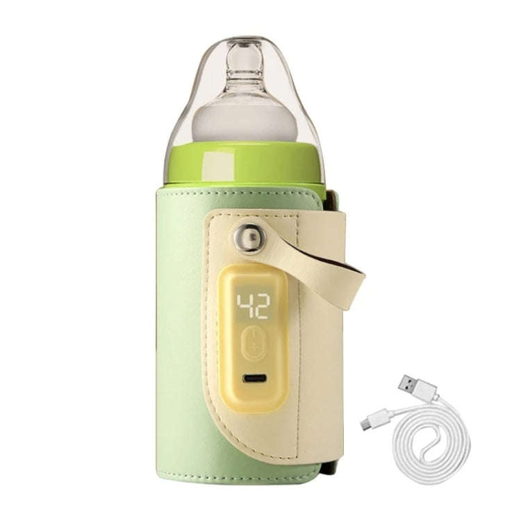 Baby Bottle Warmer Cover Outdoor Portable Milk Water Heater(Green)