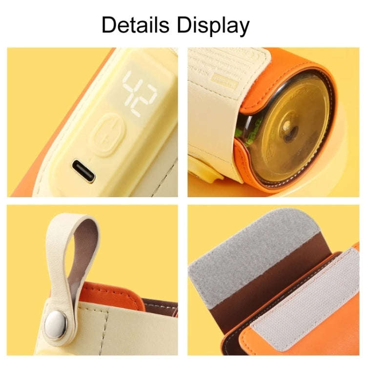 Baby Bottle Warmer Cover Outdoor Portable Milk Water Heater(Orange)