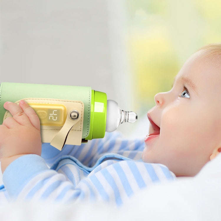Baby Bottle Warmer Cover Outdoor Portable Milk Water Heater(Orange)