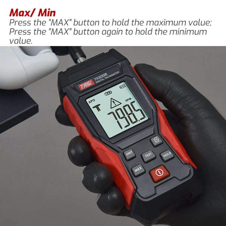 TASI TA500A Optical Measurement Laser Tachometer Digital Display Measuring Speed Meter