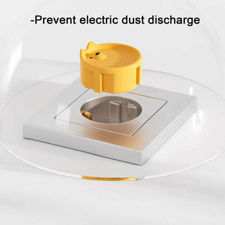 EU Plug Socket Silicone Cover Children Anti-electric Shock and Dustproof Protective Cover(White)