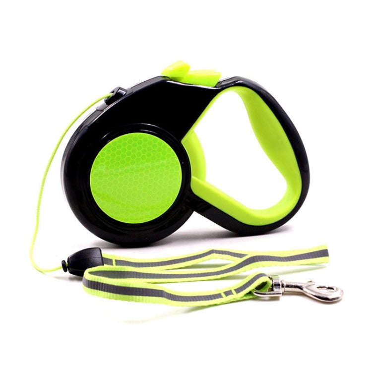 5m Pet Automatic Retractable Towing Leash Night Reflective Dog Walking Tractor(Green)