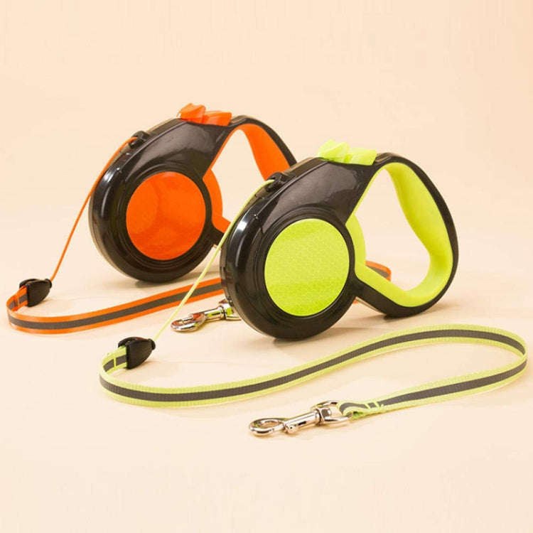 5m Pet Automatic Retractable Towing Leash Night Reflective Dog Walking Tractor(Green)