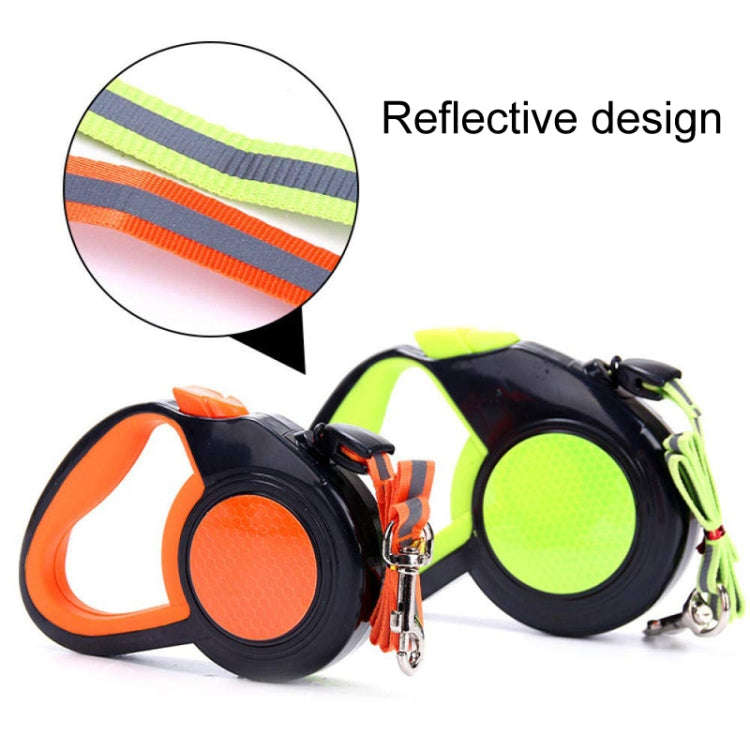 5m Pet Automatic Retractable Towing Leash Night Reflective Dog Walking Tractor(Green)