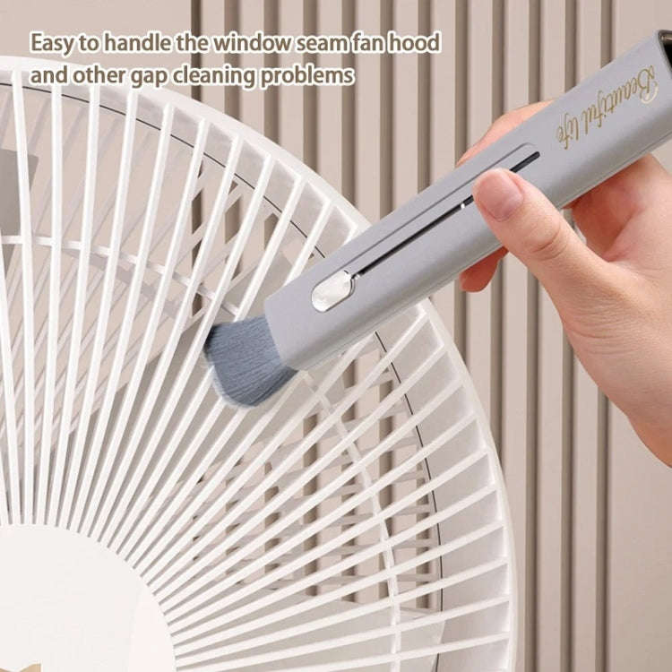 Car Air Conditioner Air Outlet Gap Dust Cleaning Soft Brush(Pink)