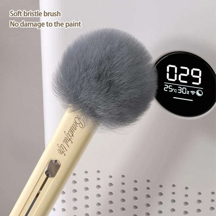 Car Air Conditioner Air Outlet Gap Dust Cleaning Soft Brush(Grey)