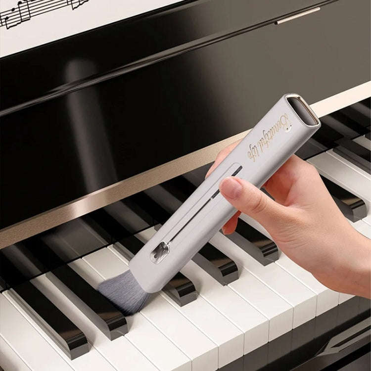 Car Air Conditioner Air Outlet Gap Dust Cleaning Soft Brush(Grey)