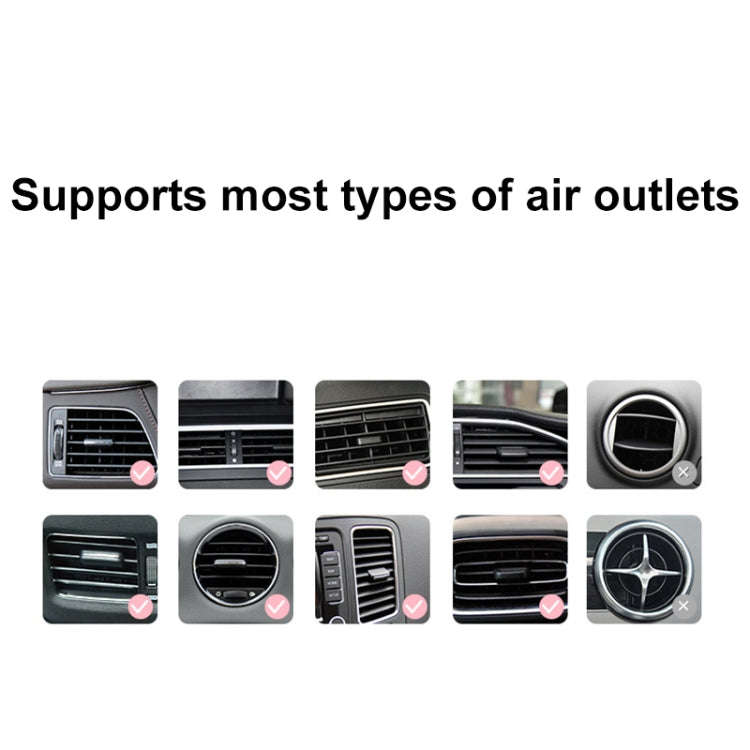 ICARER FAMILY AK-01 Car Air Outlet Cartoon Phone Holder Car Navigation Gravity Support Frame(White)