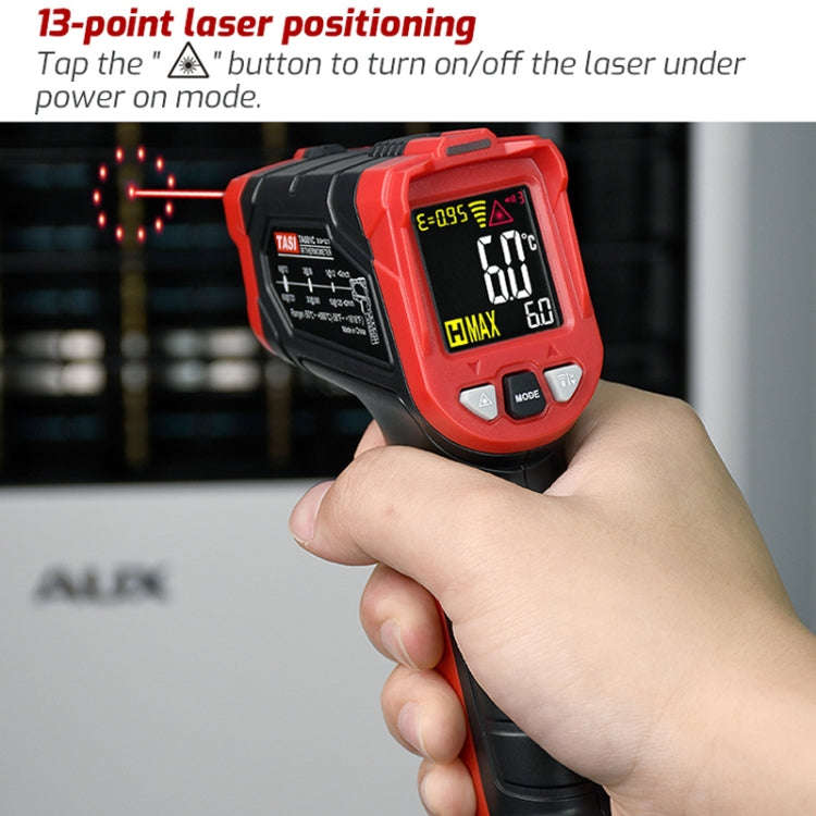 TASI TA601C -50-880 Degrees Celsius Infrared Thermometer Electronic Color Screen Thermometer