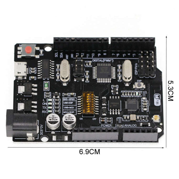 WIFI R3 Atmega328p+ESP8266 (32MB Memory), USB-TTL CH3 Development Board