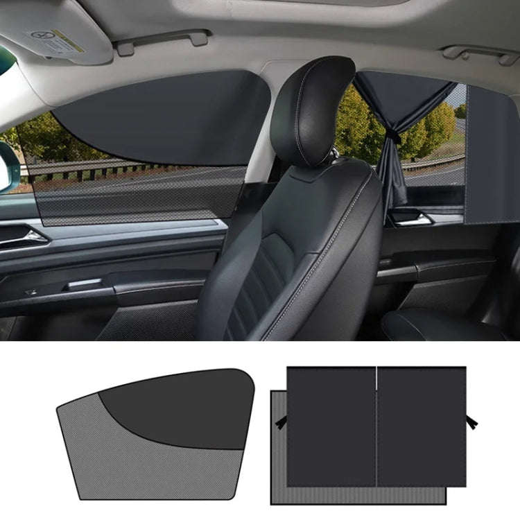 Car Magnetic Summer Sun Protection Insulating Privacy Curtain, Specification: Co-pilot Arc