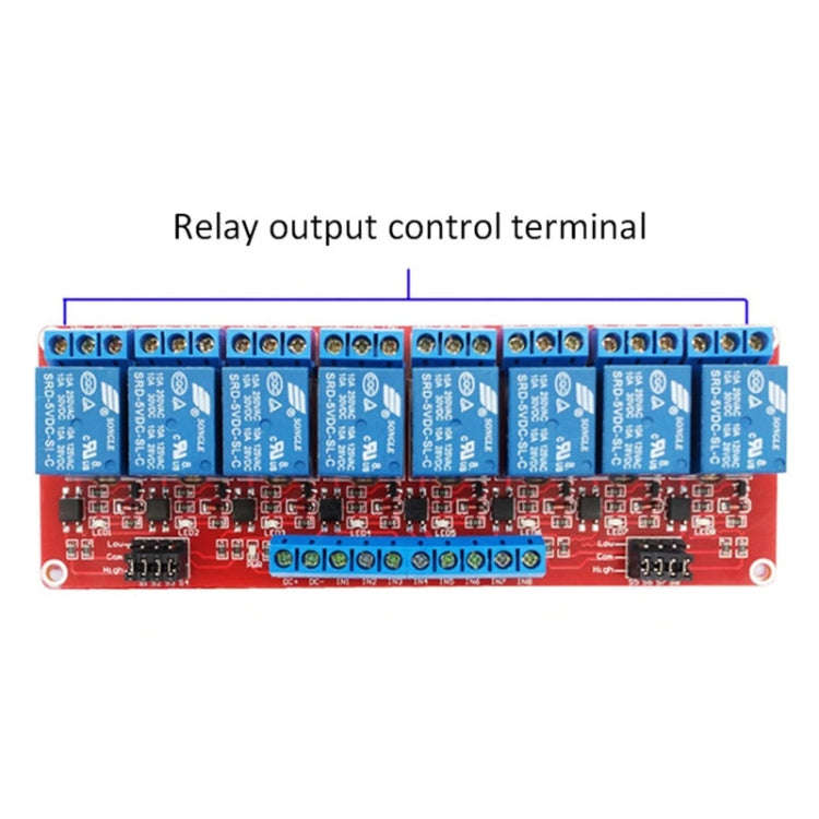 4 Way 5V Relay Module With Optocoupler Isolation Supports High And Low Level Trigger Expansion Board