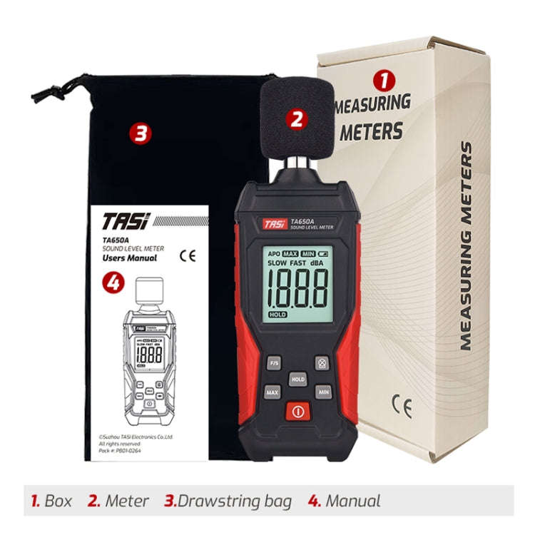 TASI TA650A Decibel Detector House Volume Tester Noise Meter