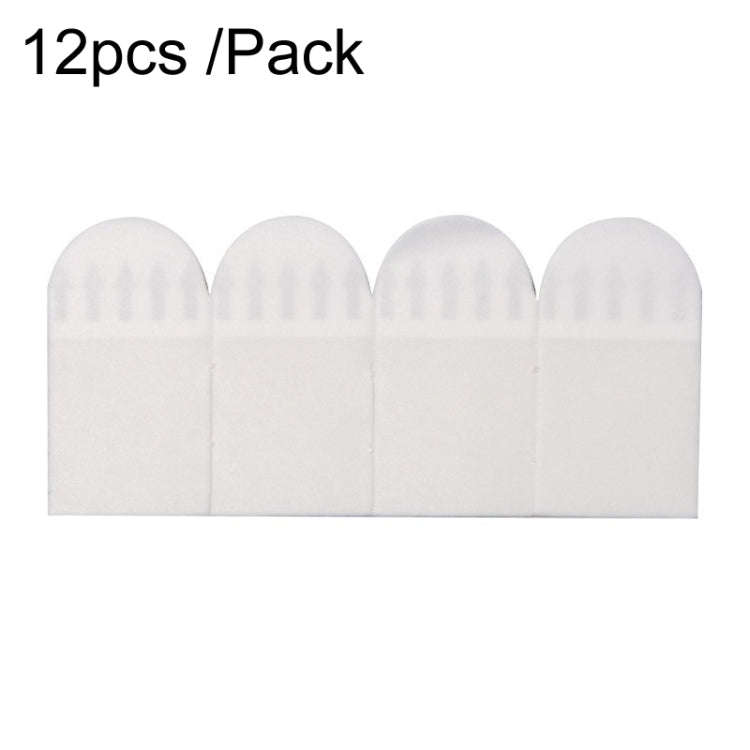 16 x 29mm 12pcs /Pack Strong Stainless Adhesive Removable Sticky Hooks Household Fixing Tearable ...