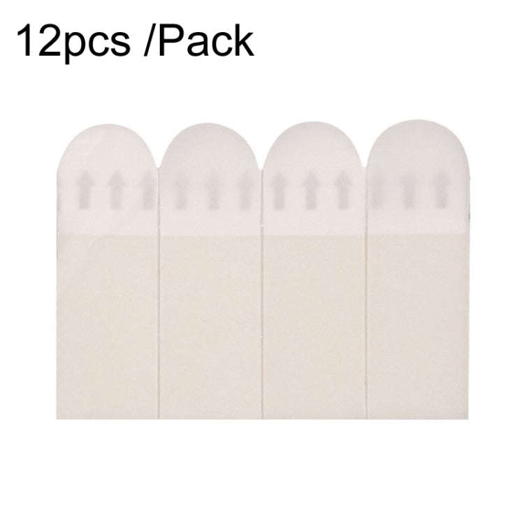 16 x 46mm 12pcs /Pack Strong Stainless Adhesive Removable Sticky Hooks Household Fixing Tearable ...