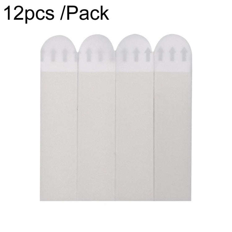 16 x 70mm 12pcs /Pack Strong Stainless Adhesive Removable Sticky Hooks Household Fixing Tearable ...