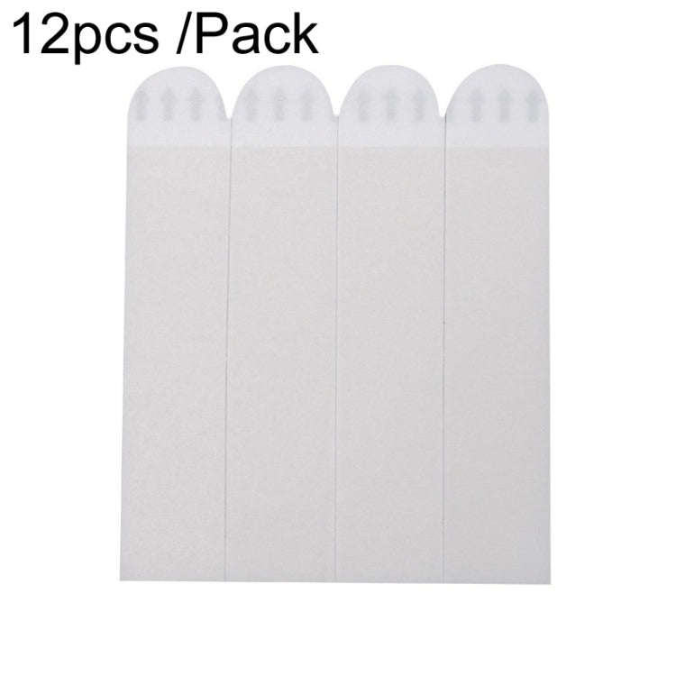 19 x 92mm 12pcs /Pack Strong Stainless Adhesive Removable Sticky Hooks Household Fixing Tearable ...