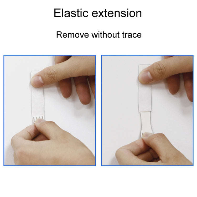 19 x 92mm 12pcs /Pack Strong Stainless Adhesive Removable Sticky Hooks Household Fixing Tearable ...