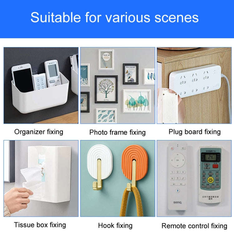 16 x 46mm 12pcs /Pack Strong Stainless Adhesive Removable Sticky Hooks Household Fixing Tearable ...