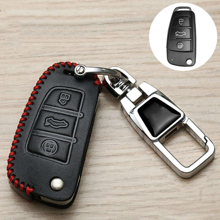 For Audi B Car Folding Key Cover Multifunctional Keychain Anti-lost Number Plate
