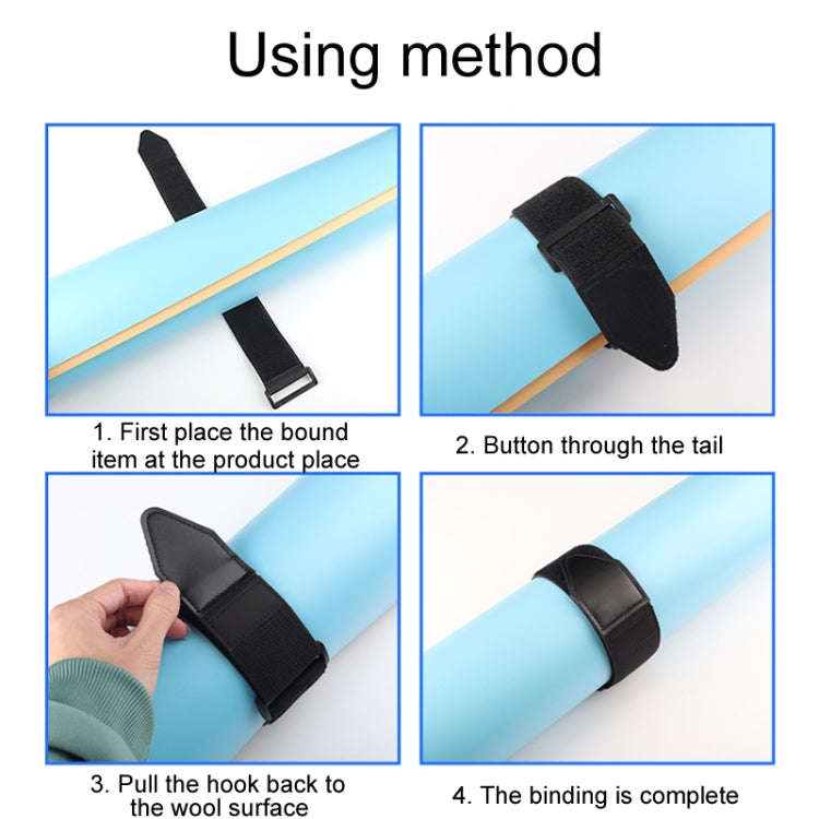 38 x 350mm Elastic No Grip Straps Heavy Duty Storage Release Organizer Tapes