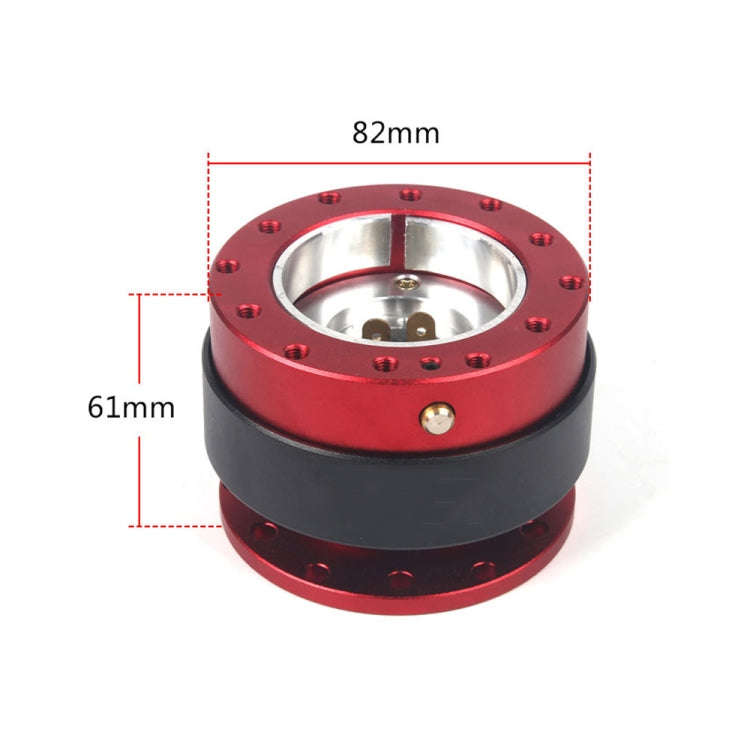 Steering Wheel With Locking Quick Release Booster Pad(Red)