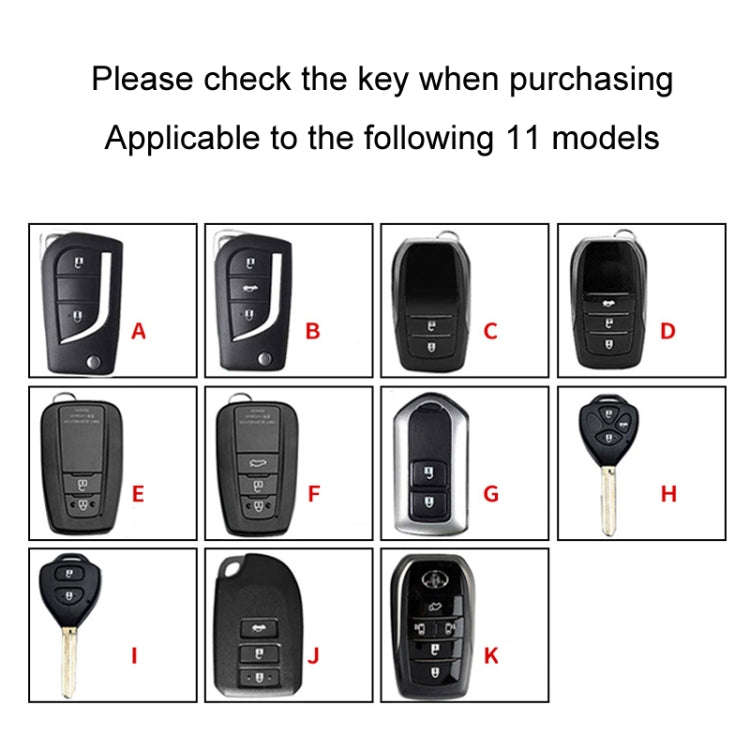 For Toyota Car Key Cover Multifunctional Keychain Anti-lost Number Plate, Style: B