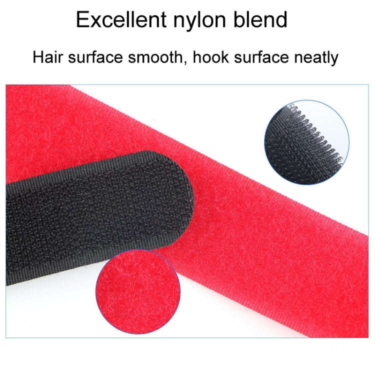 10pcs Nylon Cable Storage Snap Tape Reverse Buckle Type Fixed Packing Strap, Model: Black 20 x 150mm