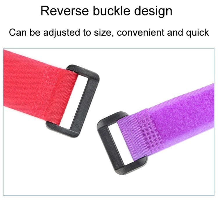 10pcs Nylon Cable Storage Snap Tape Reverse Buckle Type Fixed Packing Strap, Model: Black 20 x 150mm