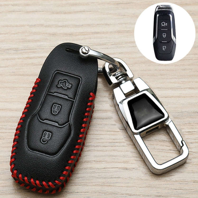 For Ford Car Key Cover Keychain Anti-lost Number Plate, Style: A