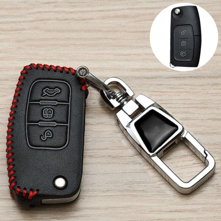 For Ford Car Key Cover Keychain Anti-lost Number Plate, Style: C