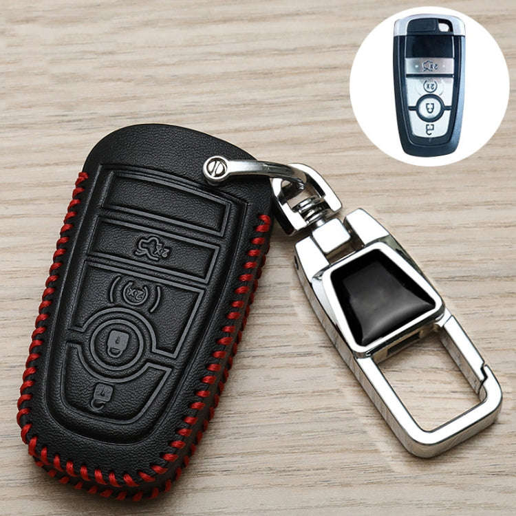 For Ford Car Key Cover Keychain Anti-lost Number Plate, Style: H
