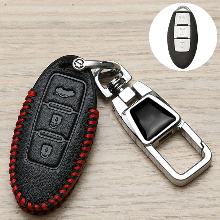For Nissan Car Key Cover Keychain Anti-lost Number Plate, Style: B