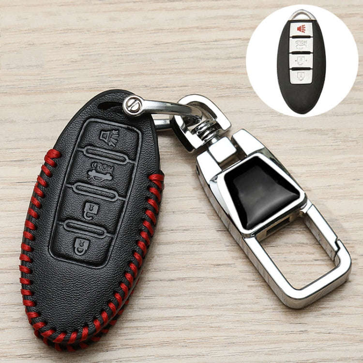 For Nissan Car Key Cover Keychain Anti-lost Number Plate, Style: C
