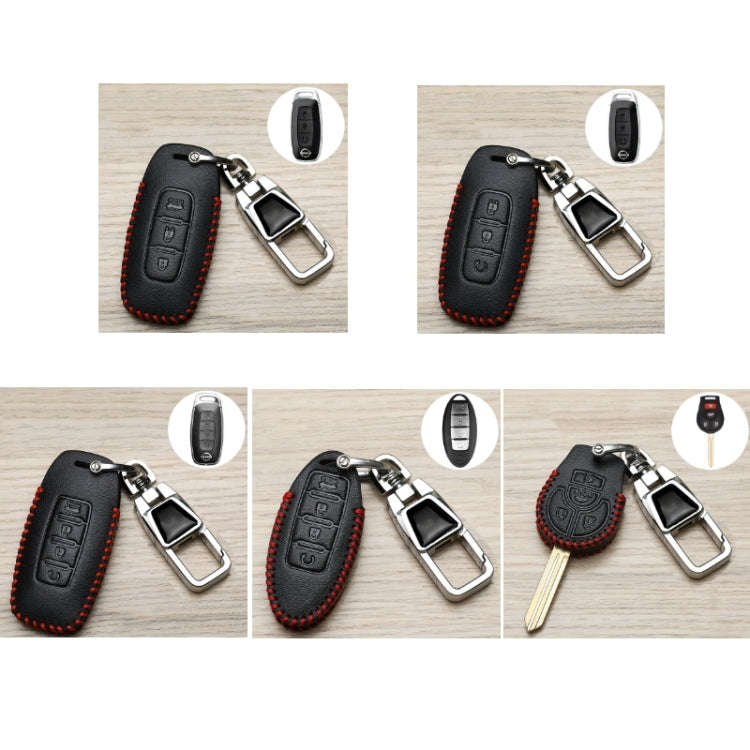 For Nissan Car Key Cover Keychain Anti-lost Number Plate, Style: I3 One-button Start