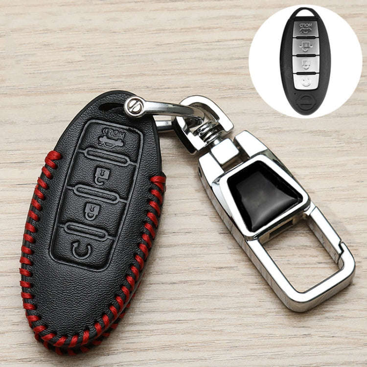 For Nissan Car Key Cover Keychain Anti-lost Number Plate, Style: X