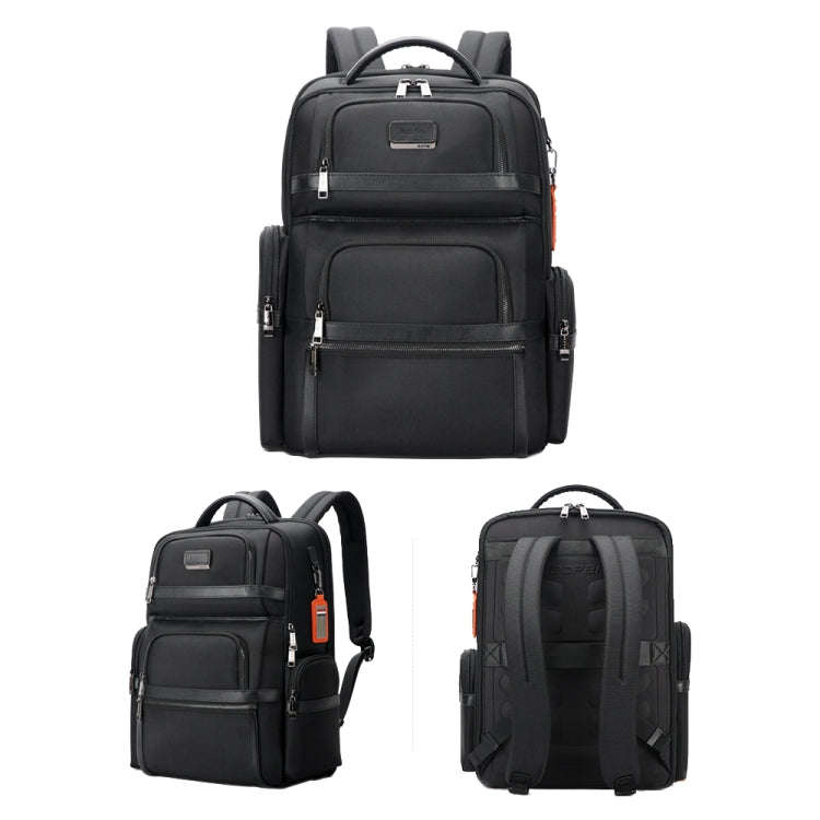 Bopai 61-121601 Large Capacity Waterproof Business Laptop Backpack With USB+Type-C Port(Black)