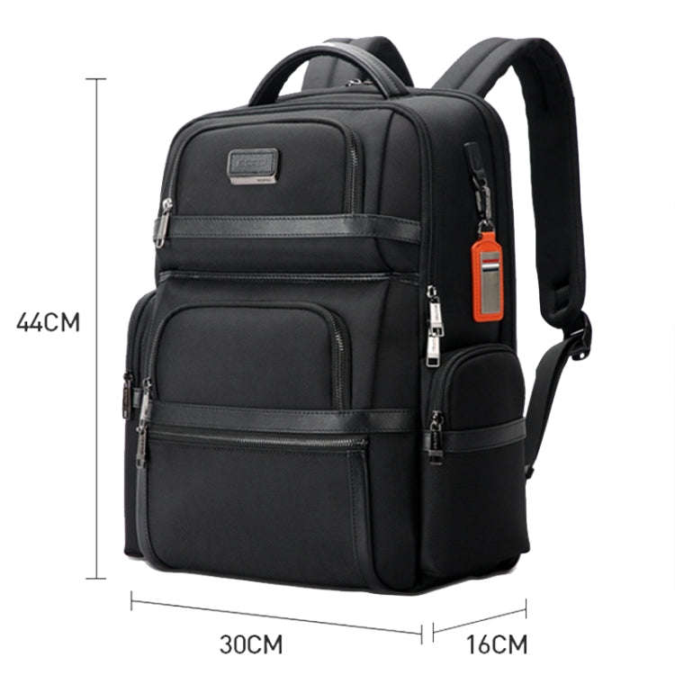 Bopai 61-121601 Large Capacity Waterproof Business Laptop Backpack With USB+Type-C Port(Black)