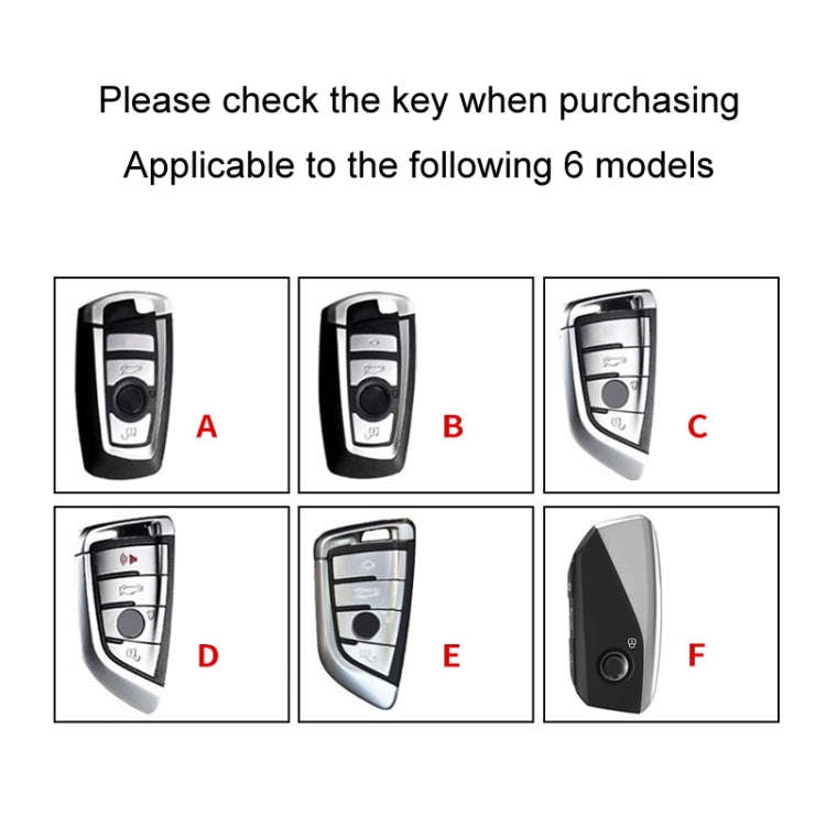 For BMW Car Key Cover Multifunctional Keychain Anti-Lost Number Plate, Style: B