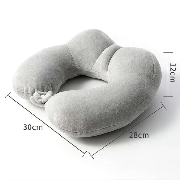 Portable Nap Neck Care Pillow Multifunctional Airplane Travel U-Shaped Pillow, Style: Navy Blue P...