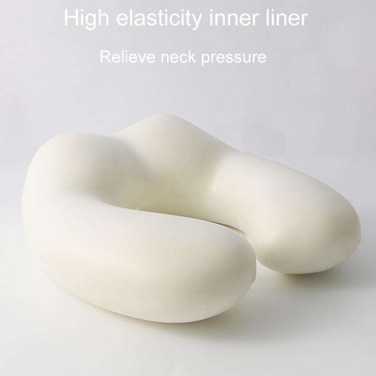 Portable Nap Neck Care Pillow Multifunctional Airplane Travel U-Shaped Pillow, Style: Dark Gray P...