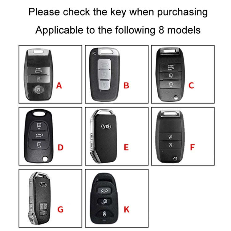 For Kia Car Key Cover Multifunctional Keychain Anti-lost Number Plate, Style: B
