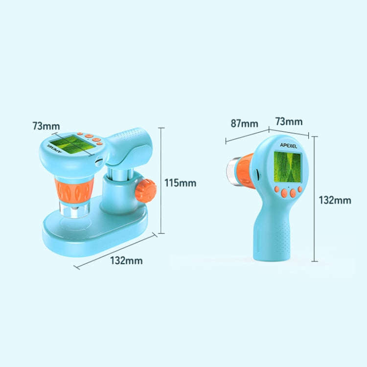 APEXEL MS201 800x 2.0-inch IPS Screen Kids Microscope Supports Taking Photos and Videos